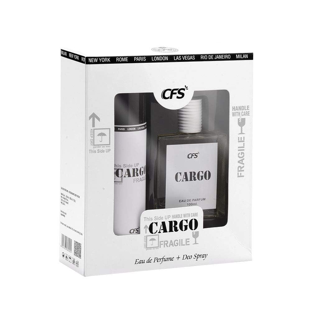 CFS Cargo White Deodorant Body Spray & CFS Cargo White Perfume Combo